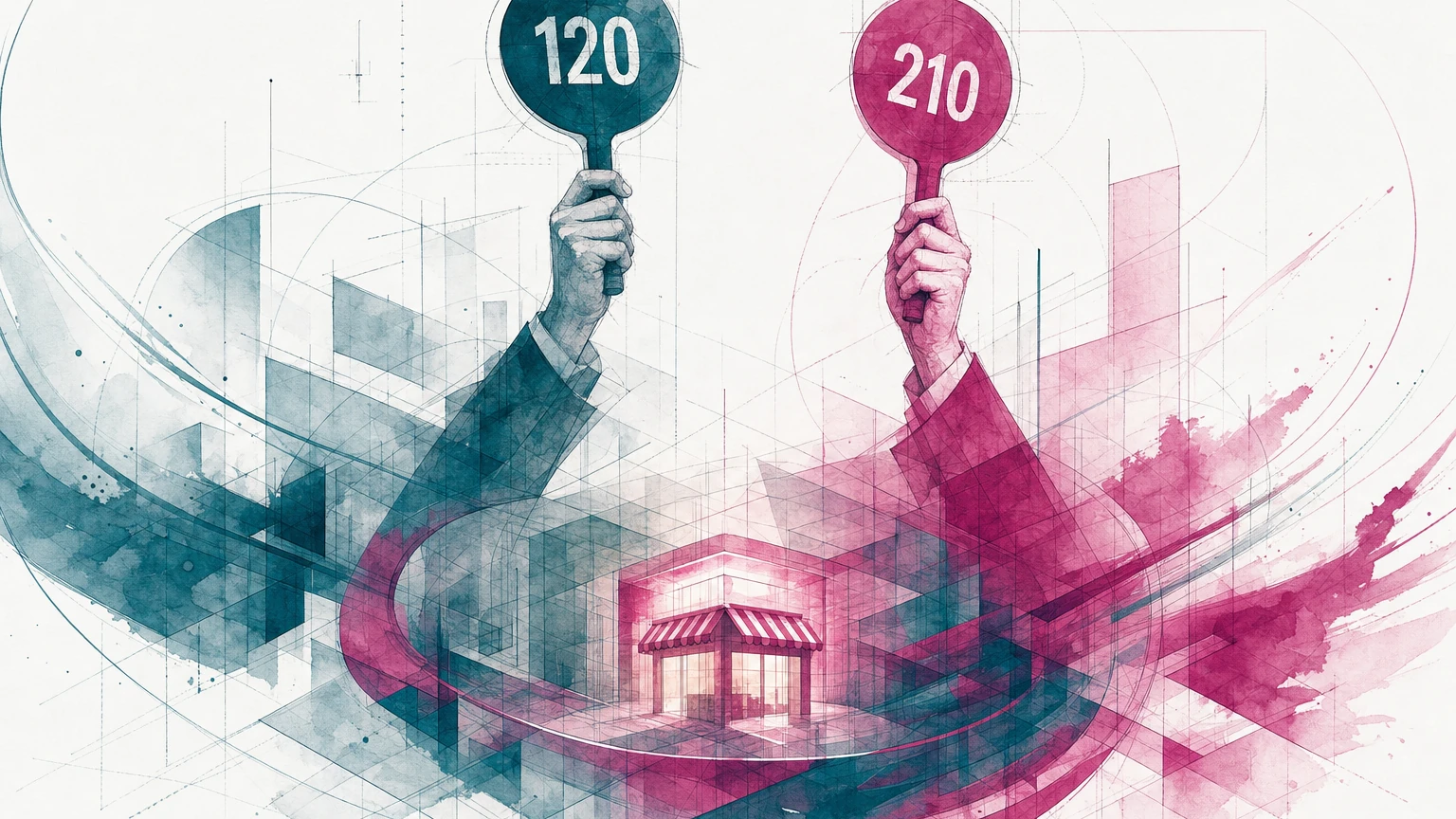Bidding wars: how two buyers push an acquisition price up